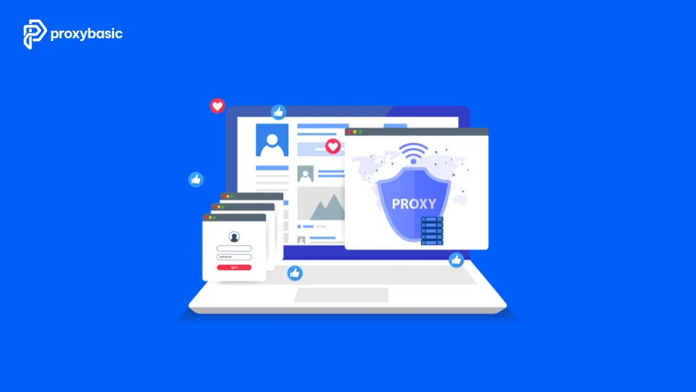 manage multiple social media accounts with residential proxy setup