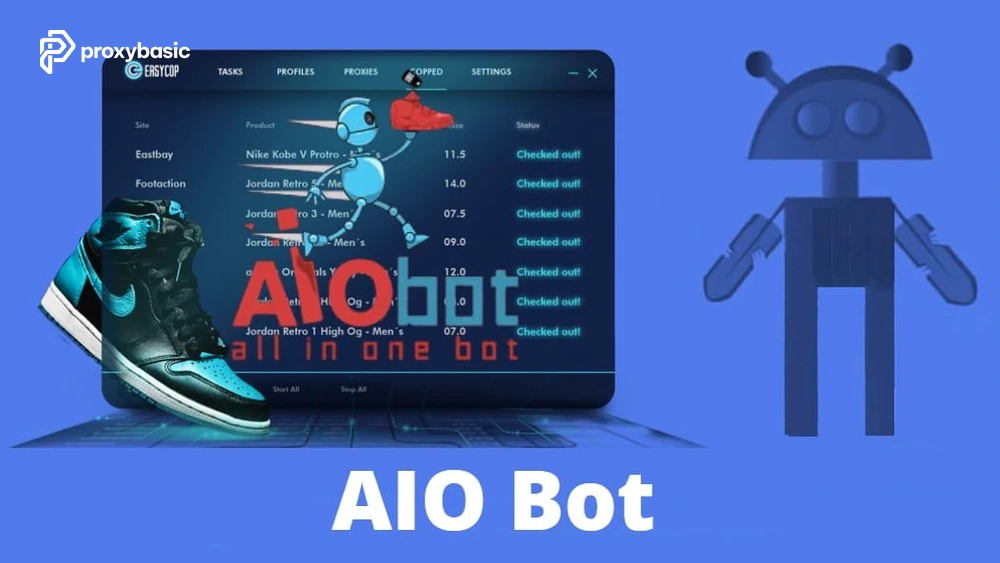 sneaker bot residential proxy setup for AIO Bot checkout tasks