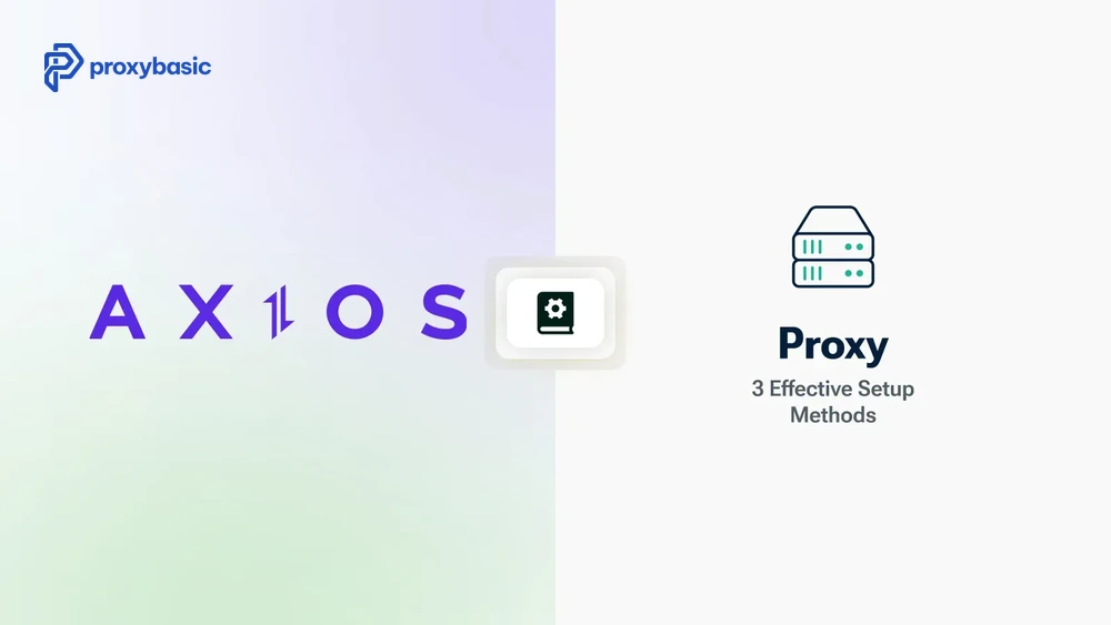 Axios proxy setup guide showing 3 effective methods to configure a proxy in Node.js