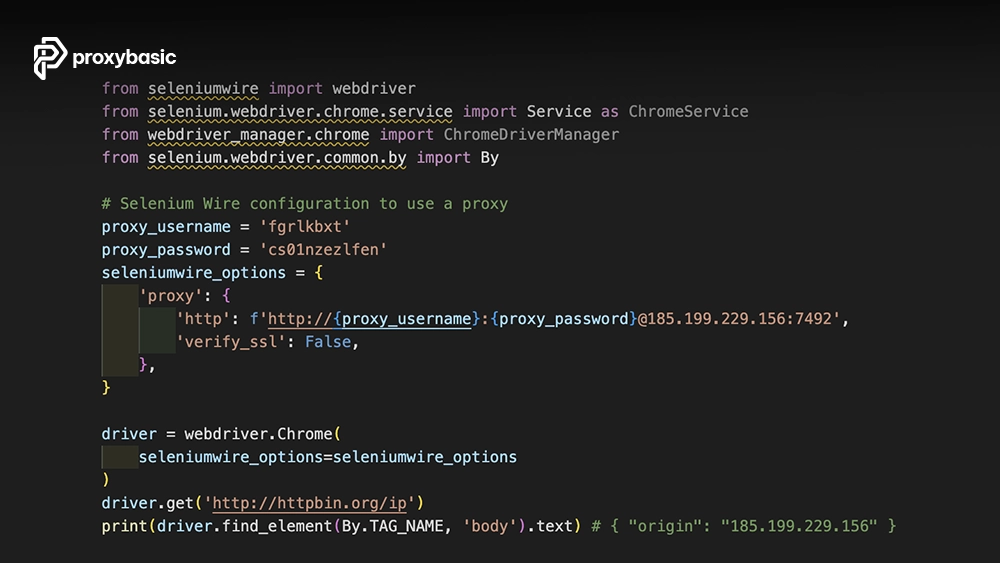 Configure a Selenium Proxy in Python