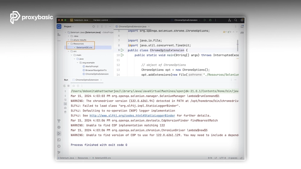 Configure a Selenium Proxy in Java